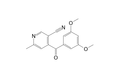 3-Pyridinecarbonitrile, 4-(3,5-dimethoxybenzoyl)-6-methyl-