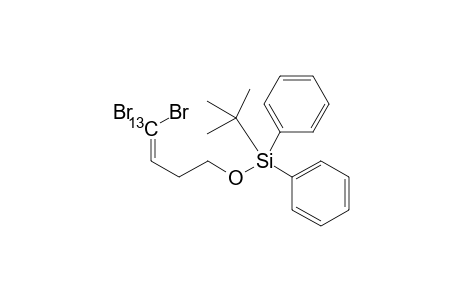 tert-Butyl-((4-13C)-(4,4-dibromobut-3-en-1-yl)oxy)diphenylsilane