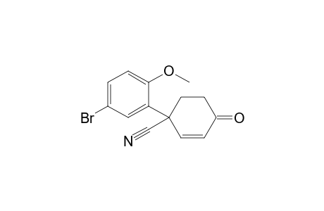 1-(5-bromanyl-2-methoxy-phenyl)-4-oxidanylidene-cyclohex-2-ene-1-carbonitrile