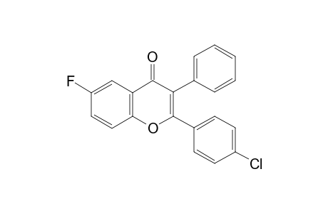 2-(4-Chlorophenyl)-6-fluoro-3-phenyl-4H-chromen-4-one