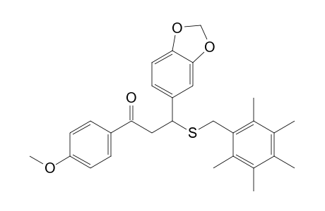 4'-methoxy-3-[3,4-(methylenedioxy)phenyl]-3-[(2,3,4,5,6-pentamethylbenzyl)thio]propiophenone