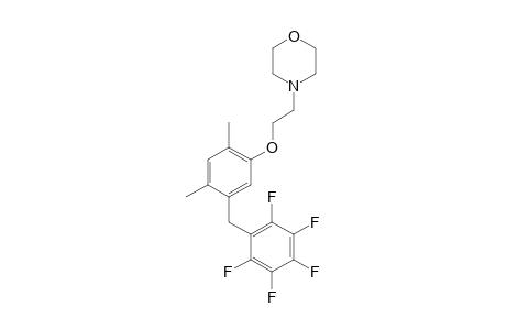 4-(2-(2,4-Dimethyl-5-((perfluorophenyl)methyl)phenoxy)ethyl)morpholine