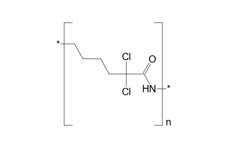Poly(alpha,alpha-dichlorocaprolactam), poly(iminocarbonyl-dichloromethylene-tetramethylene)