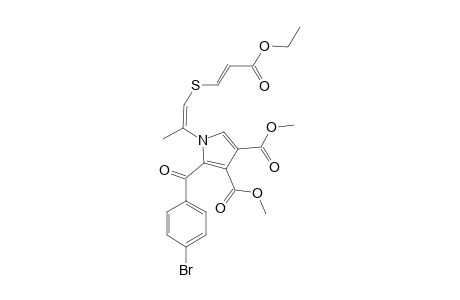 DIMETHYL_2-(PARA-BROMOBENZOYL)-1-[2-(2-ETHOXYCARBONYLVINYLSULFONYL)-1-METHYLVINYL]-PYRROLE-3,4-DICARBOXYLATE;E-ISOMER