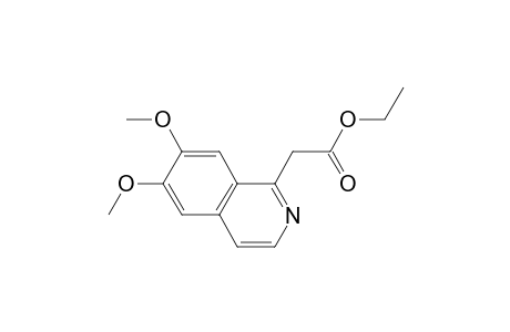 1-Isoquinolineacetic acid, 6,7-dimethoxy-, ethyl ester