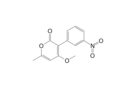 4-Methoxy-6-methyl-3-(3-nitrophenyl)-2-pyranone