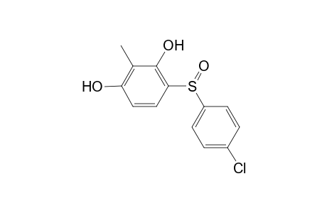 4-(4-Chlorophenylsulfinyl)-2-methylbenzene-1,3-diol