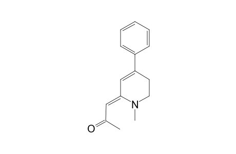 E-2-ACETYLMETHYLENE-1,2,5,6-TETRAHYDRO-1-METHYL-4-PHENYLPYRIDINE
