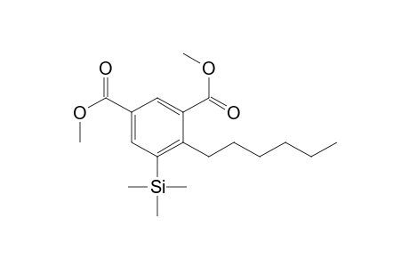 Dimethyl ester of 4-Hexyl-5-(trimethylsilyl)-1,3-benzenedicarboxylic acid