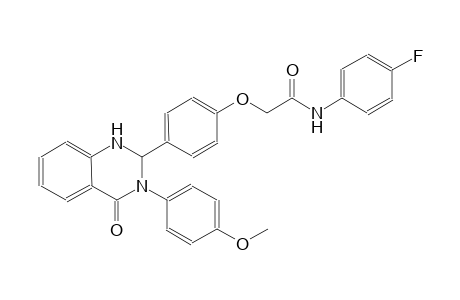 N-(4-fluorophenyl)-2-{4-[3-(4-methoxyphenyl)-4-oxo-1,2,3,4-tetrahydro-2-quinazolinyl]phenoxy}acetamide