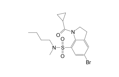 1H-indole-7-sulfonamide, 5-bromo-N-butyl-1-(cyclopropylcarbonyl)-2,3-dihydro-N-methyl-
