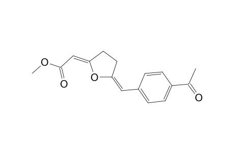 2(Z)-(Carbomethoxymethylidene)-5(E)-(p-acetylphenyl)methylidene)-3,4-tetrahydrofuran