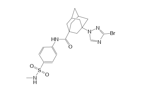 3-(3-bromo-1H-1,2,4-triazol-1-yl)-N-{4-[(methylamino)sulfonyl]phenyl}-1-adamantanecarboxamide