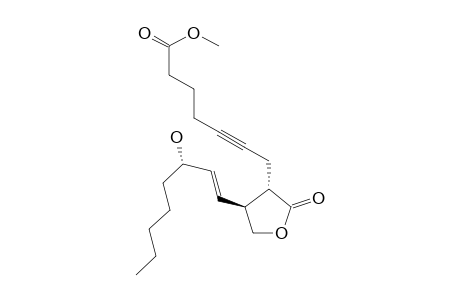 Methyl (8R(*),12R(*),13E,15S(*)-15-hydroxy-9-oxo-10-oxaprost-13-en-5-ynoate