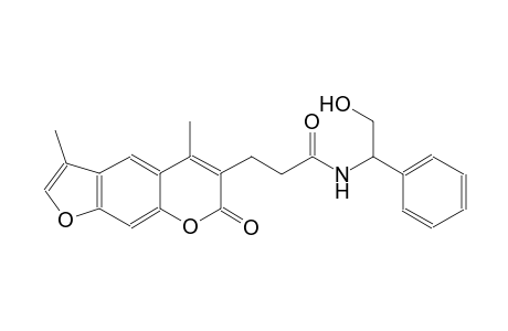 7H-furo[3,2-g][1]benzopyran-6-propanamide, N-[(1S)-2-hydroxy-1-phenylethyl]-3,5-dimethyl-7-oxo-