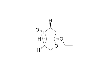 3,5-Methano-4H-cyclopenta[b]furan-4-one, 6a-ethoxyhexahydro-, (.+-.)-