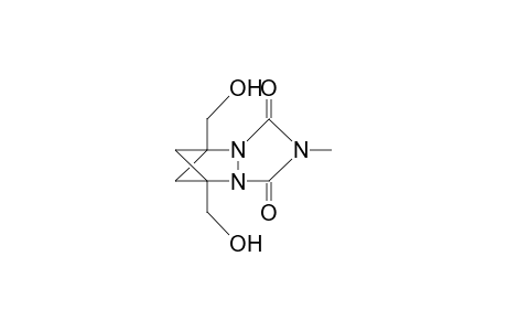 1,7-Bis(hydroxymethyl)-4-methyl-2,4,6-triaza-tricyclo(5.1.1.0/2,6/)nonane-3,5-dione
