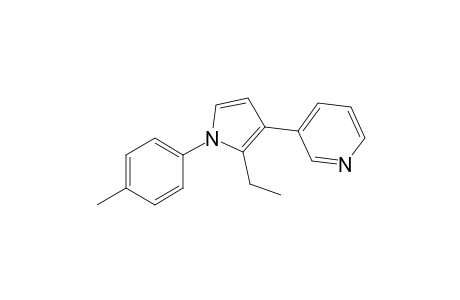 2-Ethyl-3-(3-pyridyl)-N-p-tolylpyrrole