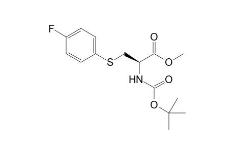 methyl (2R)-2-(tert-butoxycarbonylamino)-3-(4-fluorophenyl)sulfanyl-propanoate