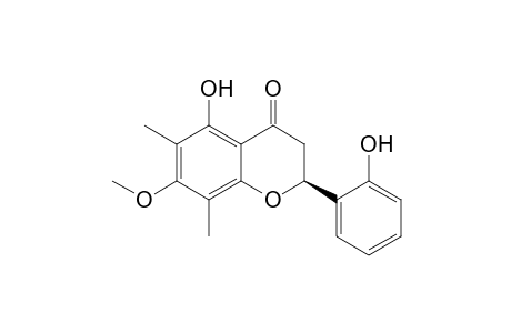 (S)-2,3-Dihydro-5-hydroxy-2-(2-hydroxyphenyl)-7-methoxy-6,8-dimethyl-4H-1-benzopyran-4-one