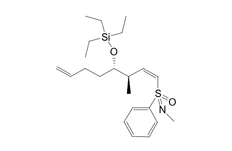 (Z)-{Triethyl-[3-methyl-1-[(S)-(N-methyl-(S)-phenylsulfon)imidoyl]octa-1,7-dien-4-yl]oxy}-silane