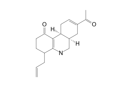 .delta.(4a,10b),.delta.(8)-8-Acetyl-4-allyl-1-oxodecahydrophenanthridine