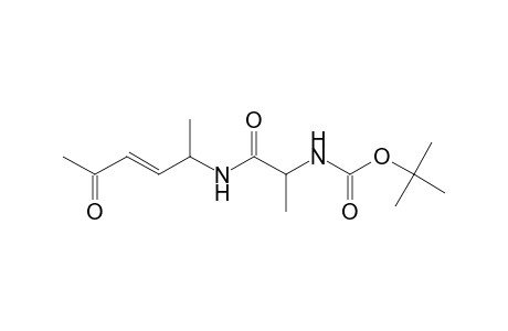 3-(E)-Hexen-2-one, (5S)-5-[(t-butoxycarbonyl-(S)-alanyl)amino]-
