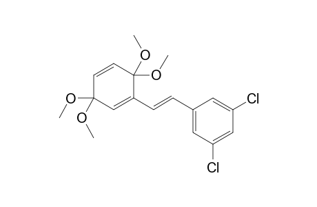 1,3-Dichloro-5-[2'-(3'',3'',6'',6''-tetramethoxycyclohexa-1'',4''-dienyl)ethenyl]benzene