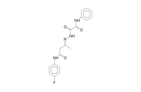 (3E)-3-([Anilino(oxo)acetyl]hydrazono)-N-(4-fluorophenyl)butanamide