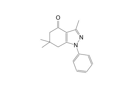 4H-indazol-4-one, 1,5,6,7-tetrahydro-3,6,6-trimethyl-1-phenyl-