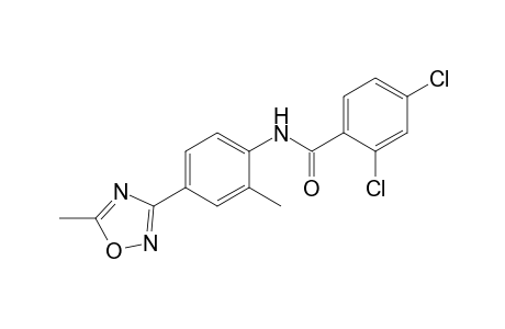 2,4-Dichloro-N-[2-methyl-4-(5-methyl-1,2,4-oxadiazol-3-yl)phenyl]benzamide