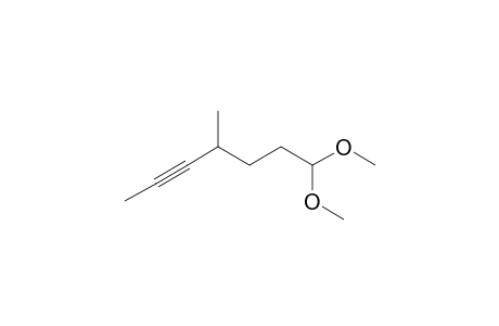 7,7-Dimethoxy-4-methylhept-2-yne