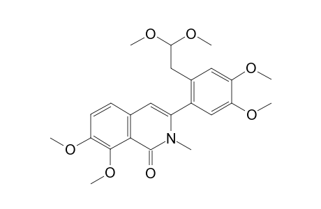 7,8-Dimethoxy-3-[4,5-dimethoxy-2-(2,2-dimethoxyethyl)phenyli]-2-methylisoquinolin-1(2H)-one