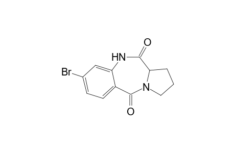 8-Bromo-1,2,3,11a-tetrahydro-5H-pyrrolo[2,1-c]-[1,4]benzodiazepine-5,11(10H)-dione