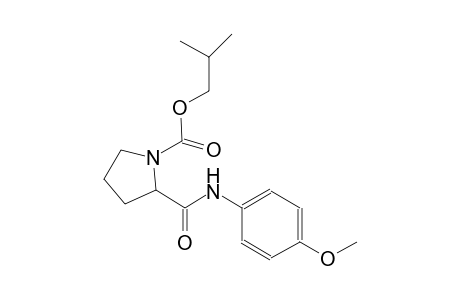 isobutyl 2-[(4-methoxyanilino)carbonyl]-1-pyrrolidinecarboxylate