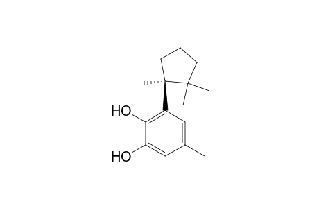 1-(2,3-Dihydroxy-5-methylphenyl)-1,2,2-trimethylcyclopentane [(+-)-Herberenediol]