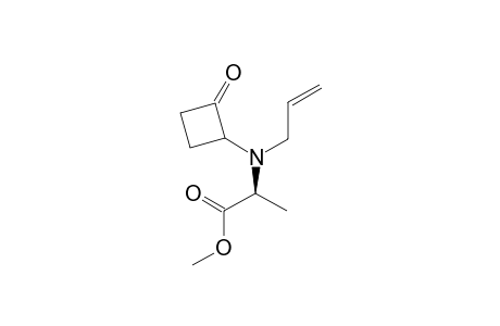 (2S)-methyl 2-(allyl(2-oxocyclobutyl)amino)propanoate