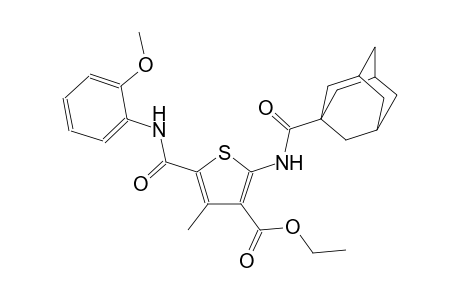 3-thiophenecarboxylic acid, 5-[[(2-methoxyphenyl)amino]carbonyl]-4-methyl-2-[(tricyclo[3.3.1.1~3,7~]dec-1-ylcarbonyl)amino]-, ethyl ester