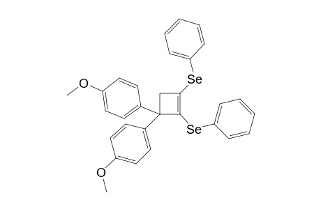 1-Methoxy-4-[1-(4-methoxyphenyl)-2,3-bis(phenylselanyl)cyclobut-2-en-1-yl]benzene