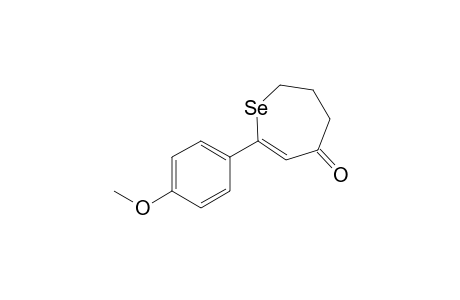 2-(p-Methoxyphenyl)-6.7-dihydro-5H-selenepin-4-one
