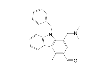 9H-Carbazole-3-carboxaldehyde, 1-[(dimethylamino)methyl]-4-methyl-9-(phenylmethyl)-