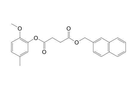 Succinic acid, naphth-2-ylmethyl 2-methoxy-5-methylphenyl ester