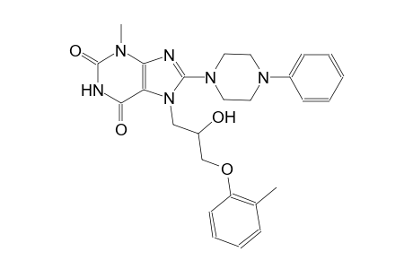 7-[2-hydroxy-3-(2-methylphenoxy)propyl]-3-methyl-8-(4-phenyl-1-piperazinyl)-3,7-dihydro-1H-purine-2,6-dione