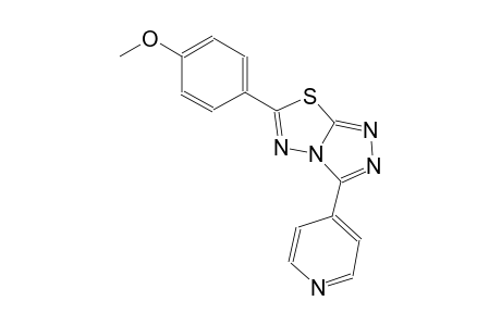 6-(4-methoxyphenyl)-3-(4-pyridinyl)[1,2,4]triazolo[3,4-b][1,3,4]thiadiazole