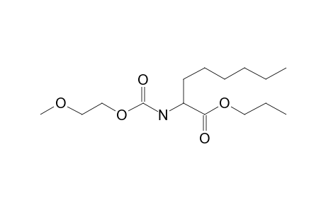 2-Aminocaprylic acid, N-(2-methoxyethylcarbonyl)-, propyl ester