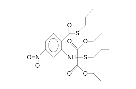 2-([Diethoxycarbonyl][propylthio]-methylamino)-4 -nitro-thiobenzoic acid, S-propyl ester