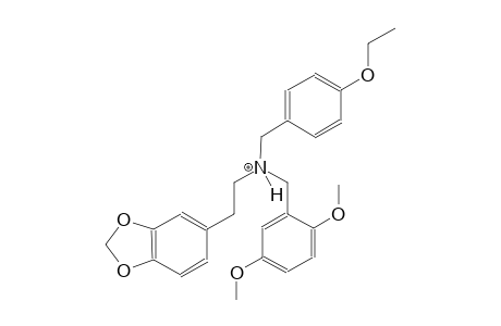 2-(1,3-benzodioxol-5-yl)-N-(2,5-dimethoxybenzyl)-N-(4-ethoxybenzyl)ethanaminium