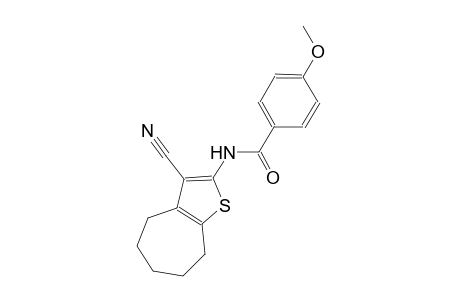 N-(3-cyano-5,6,7,8-tetrahydro-4H-cyclohepta[b]thien-2-yl)-4-methoxybenzamide