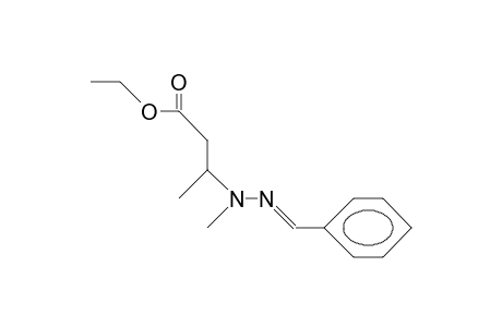 3-(2-Benzylidene-1-methylhydrazino)butyric acid, ethyl ester