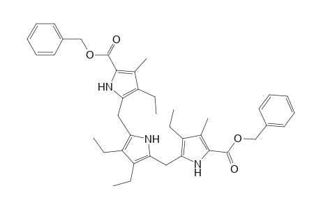 2,5-bis[[5-(benzyloxycarbonyl)-3-ethyl-4-methylpyrrol-2-yl]methyl]-3,4-diethylpyrrole
